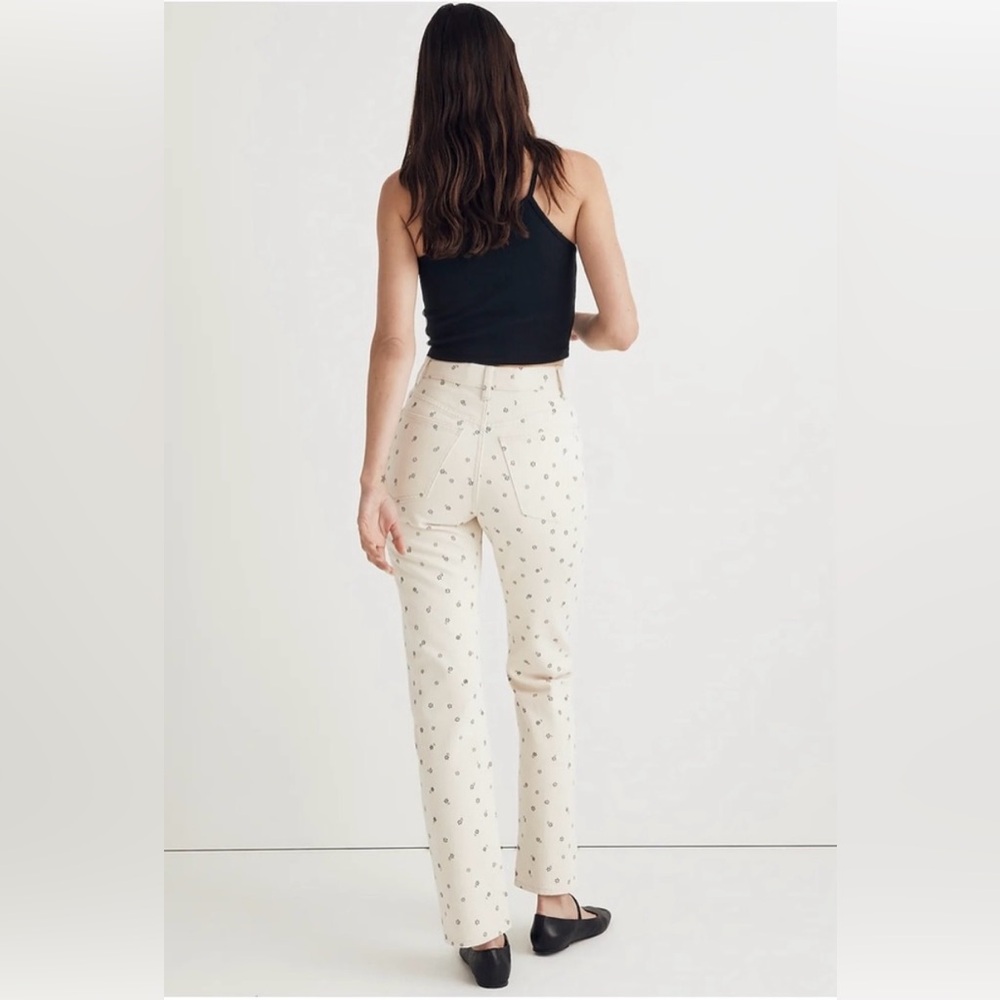MADEWELL The '90s Straight Jean in Daisy Drizzle SIZE: 25 - Picture 3 of 15